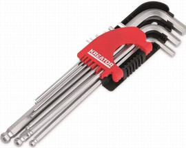 Varo מפתח אלן ארוך איכות כדורי 9 יחידות מ 1.5-10  KRT408302